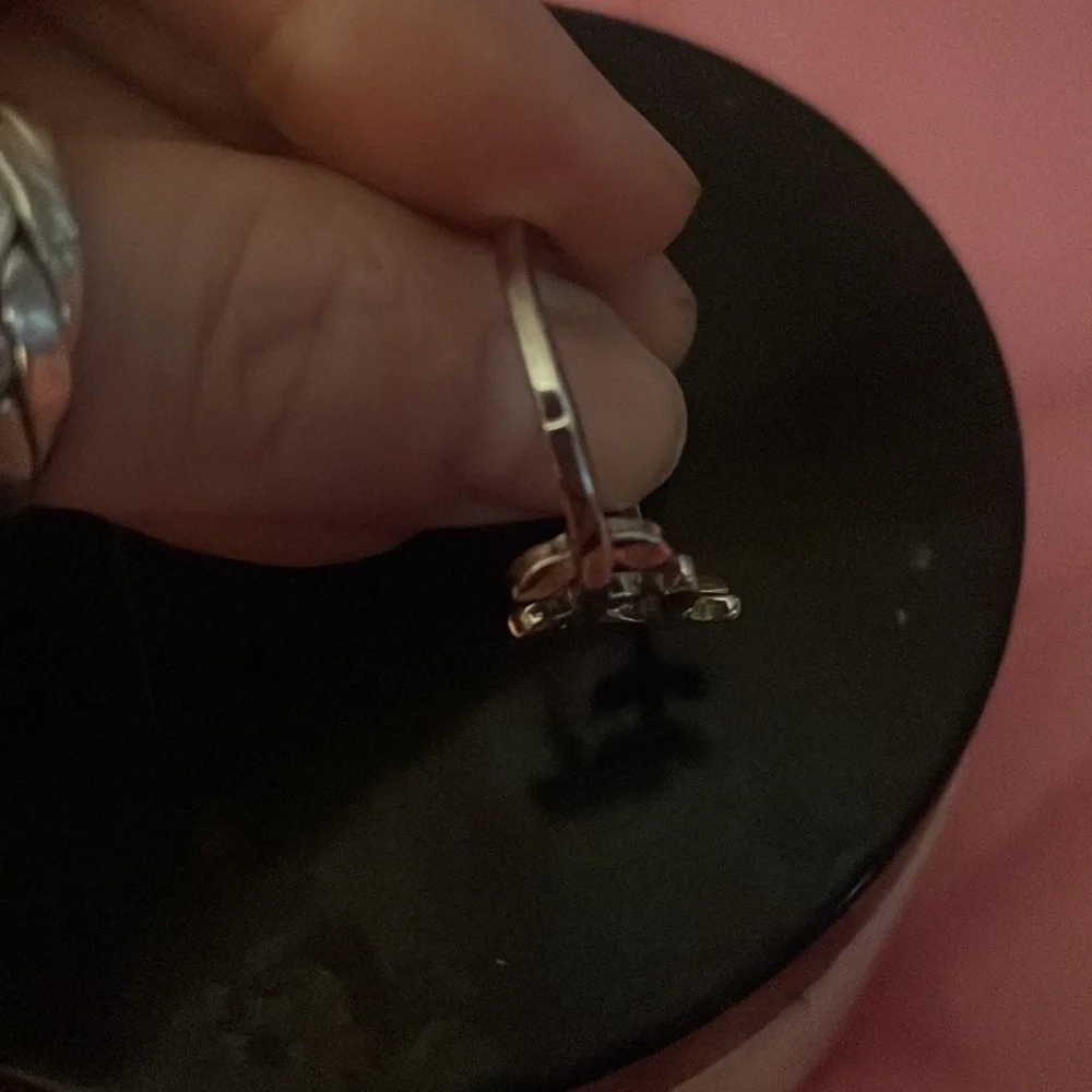 Sterling silver leaf ring - Picture 2 of 2